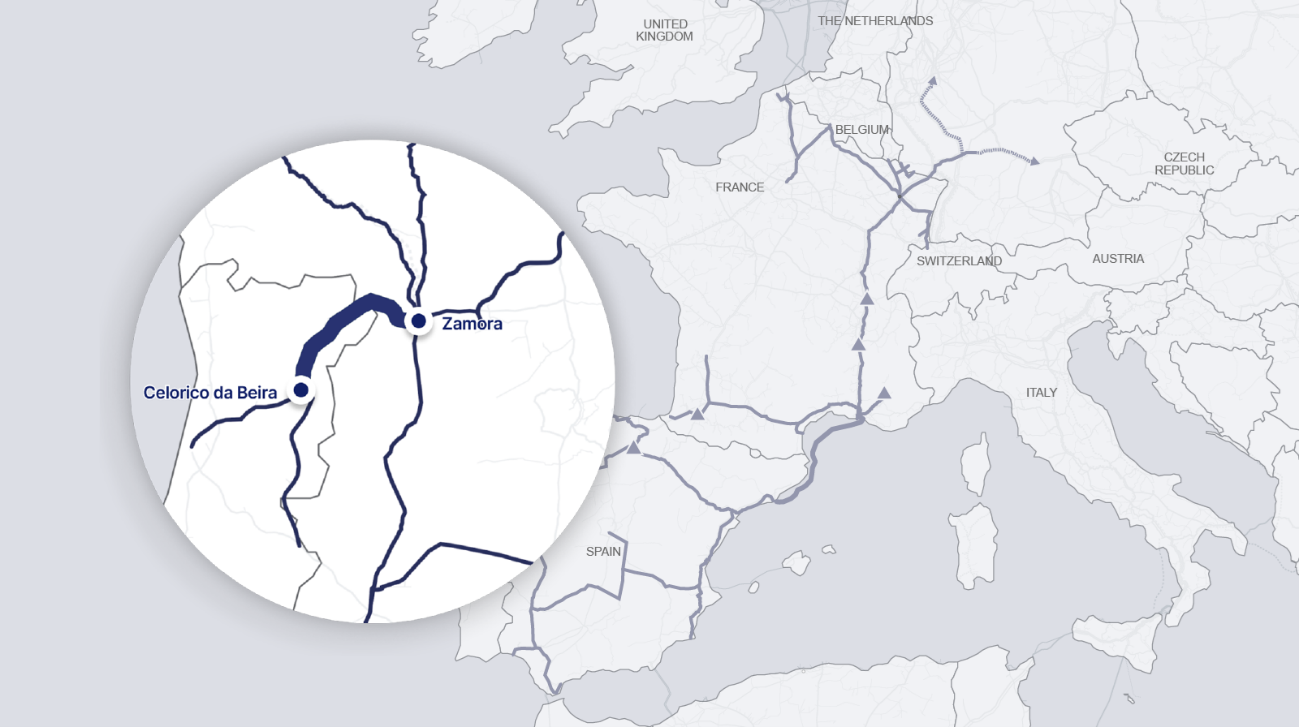 Mapa Celza - Celorico da Beira-Zamora