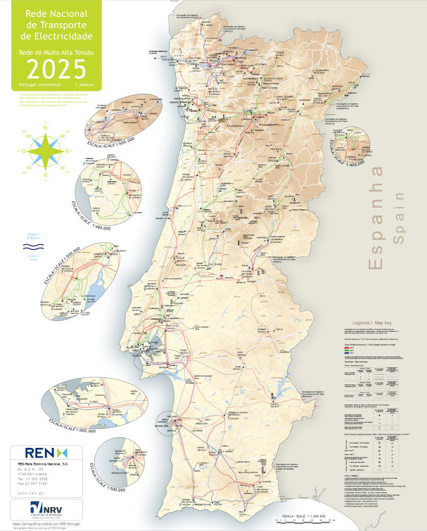 Mapa rede Eletricidade