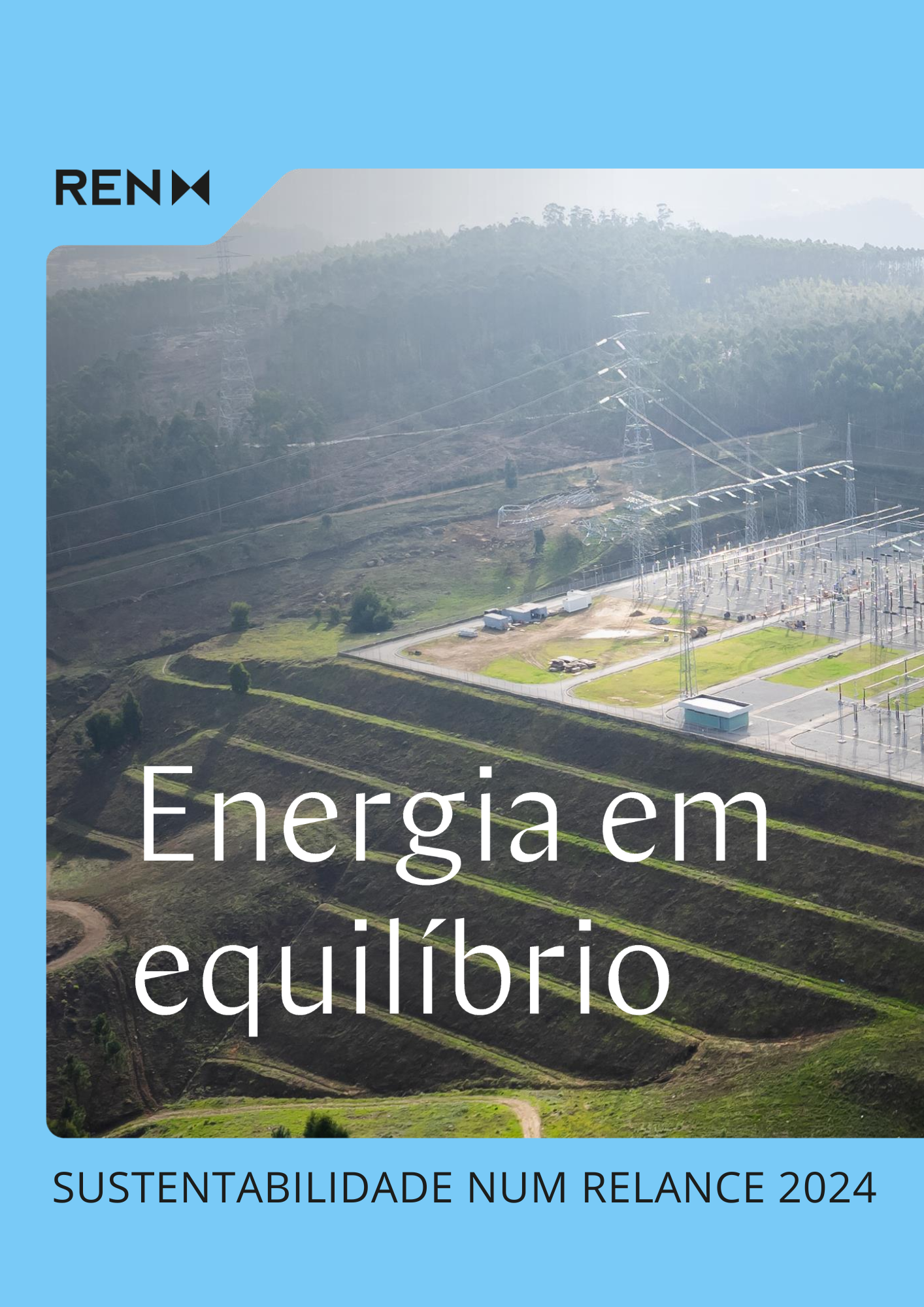 capa da publicação Sustentabilidade num relance 2024 REN